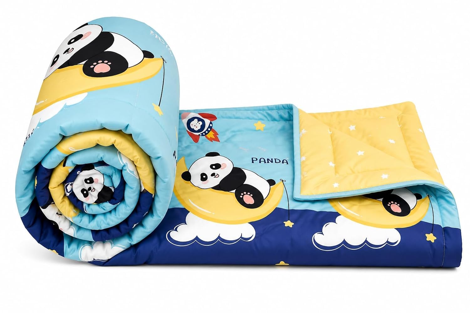 Aroma Brand Microfiber All Seasons Collection Single Bed Kids Bed Blanket | Cartoon Printed Dohar for Kids Boy & Girls | Soft Children Comforter | All Seasons Blanket (60 x 90 in) (Moon Panda)-image-44