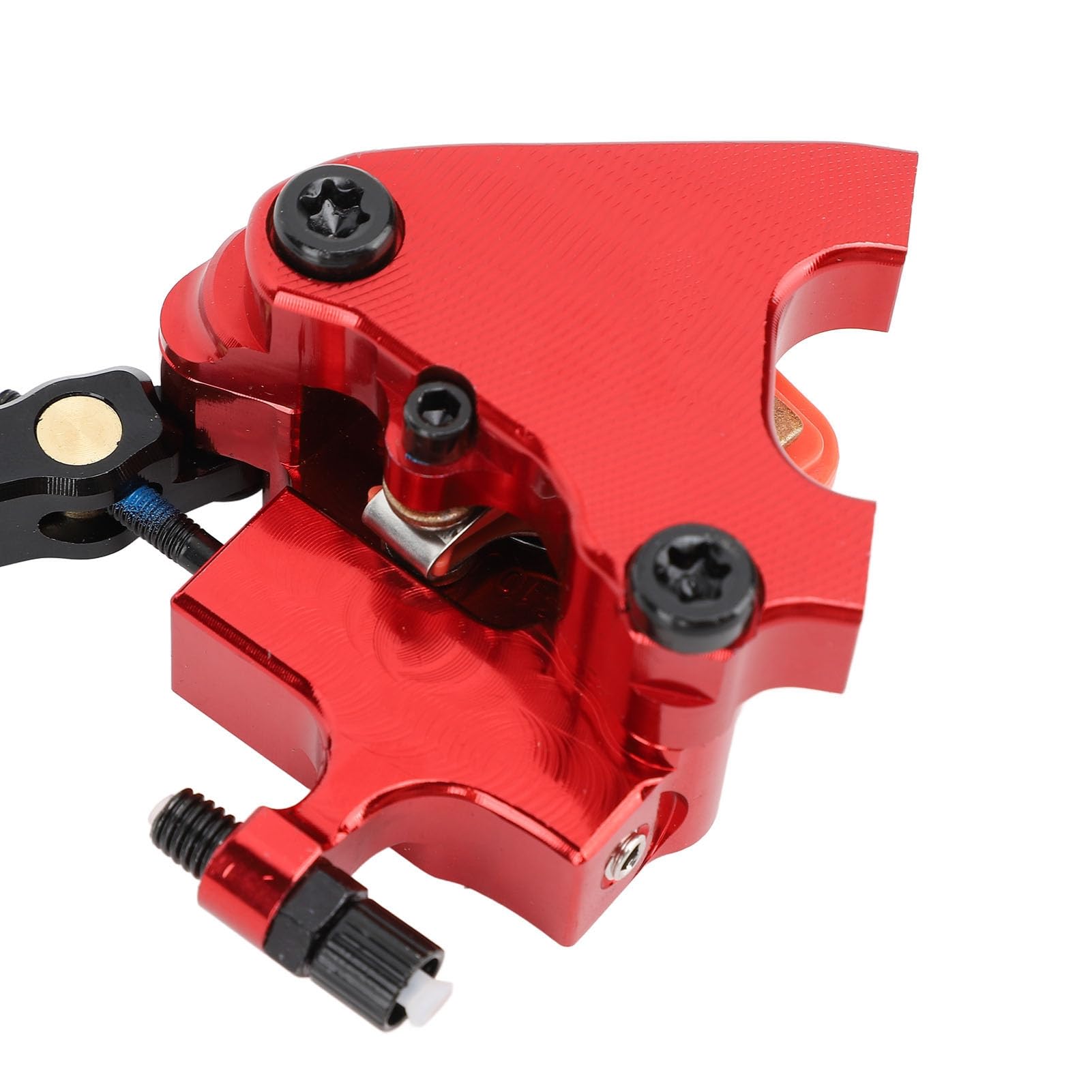 CHICIRIS Zacisk Hamulca Tarczowego Roweru, Hydrauliczne Zaciski Hamulca Tarczowego ze Stopu Aluminium Mocowanie Płaskie, Zestaw z Przodu i Tyłu do Tarcz 140 Mm i 160 Mm, Ulepszenie Roweru Szosowego