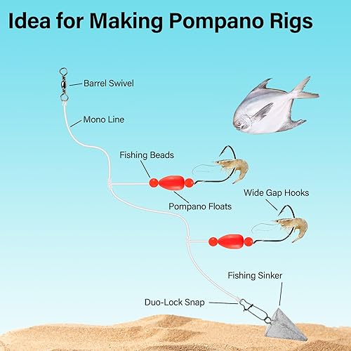 Miniatura 5 de Alwonder Paquete de 60 flotadores de pesca Bobbers ovalados de espuma de bala flotadores Pompano Surf Ice Fly Fishing Trolling Fish Finder Bottom