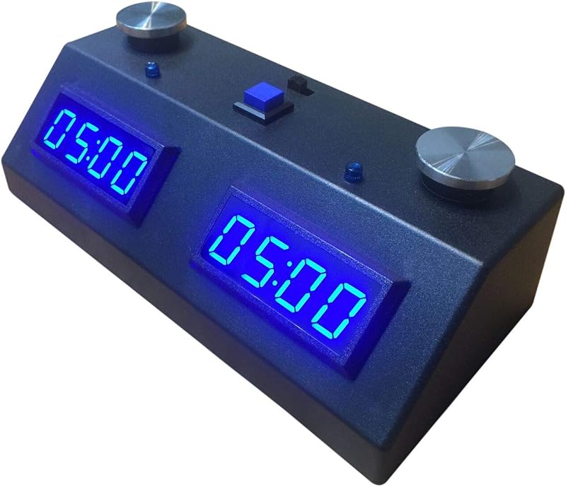 II Reloj de Ajedrez Digital - Negro/Azul