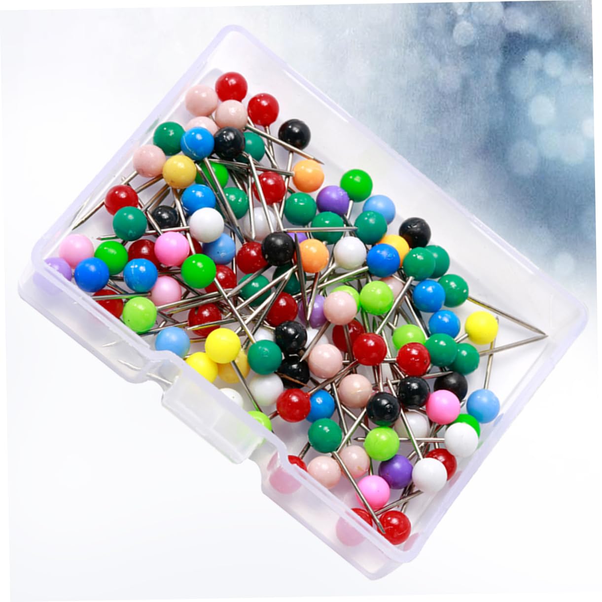 LALAFINA 100pcs Box 4mm DIY Pearl Pin Straight Pins for Sewing Crafts Dressmaking