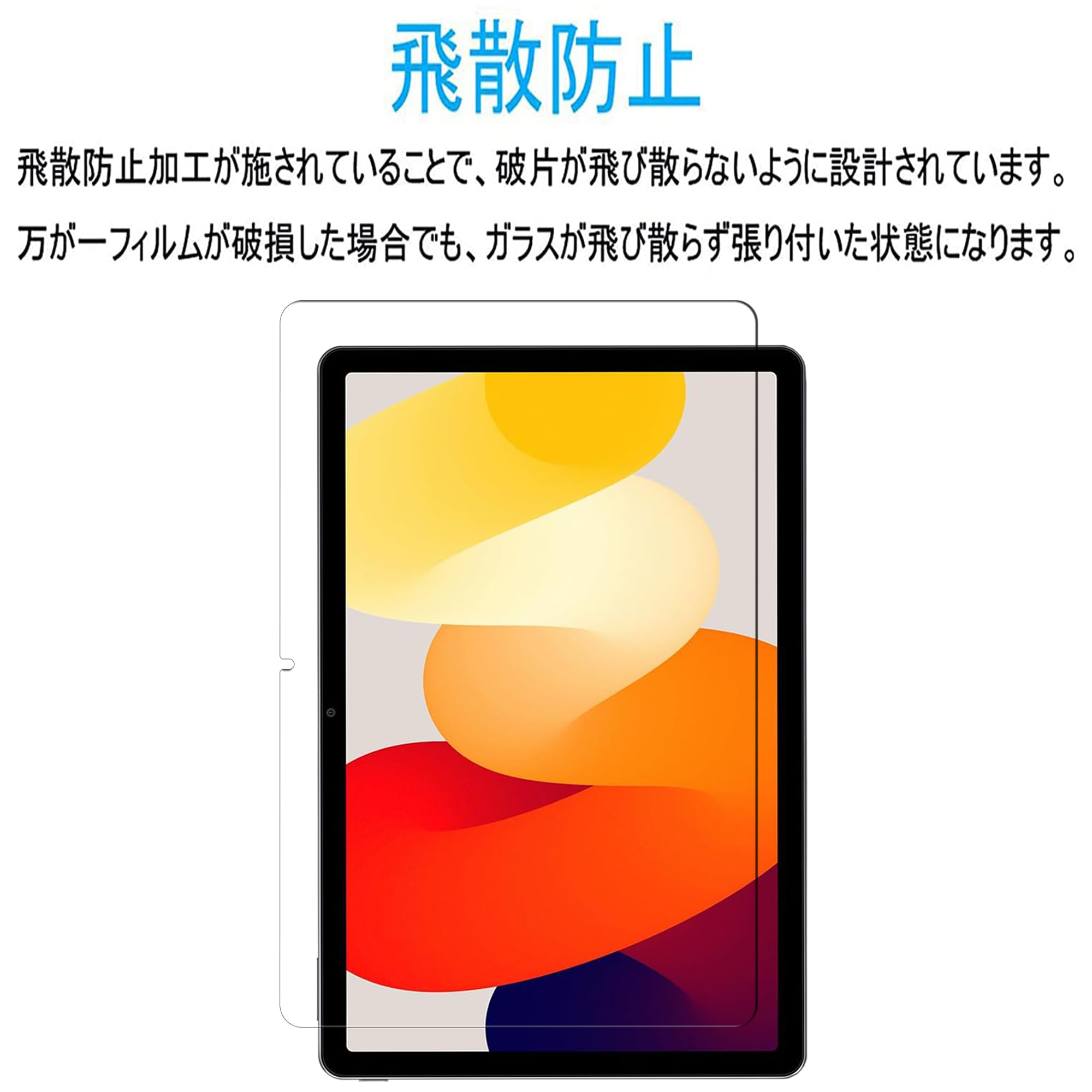 Amazon.co.jp: 【1枚】For XiaoMi Redmi pad SE 11インチ 用の ガラス