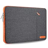 【Doble Bolsillo】 La funda blanda posee 2 partes. El bolsillo interior es para el ordenador, el bolsillo exterior es para colocar cables, ratón, pendrives, teléfono, bolígrafos etc, y así tener todo perfectamente organizado.