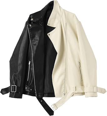 Faux Leather Jackets Zipper Casual 