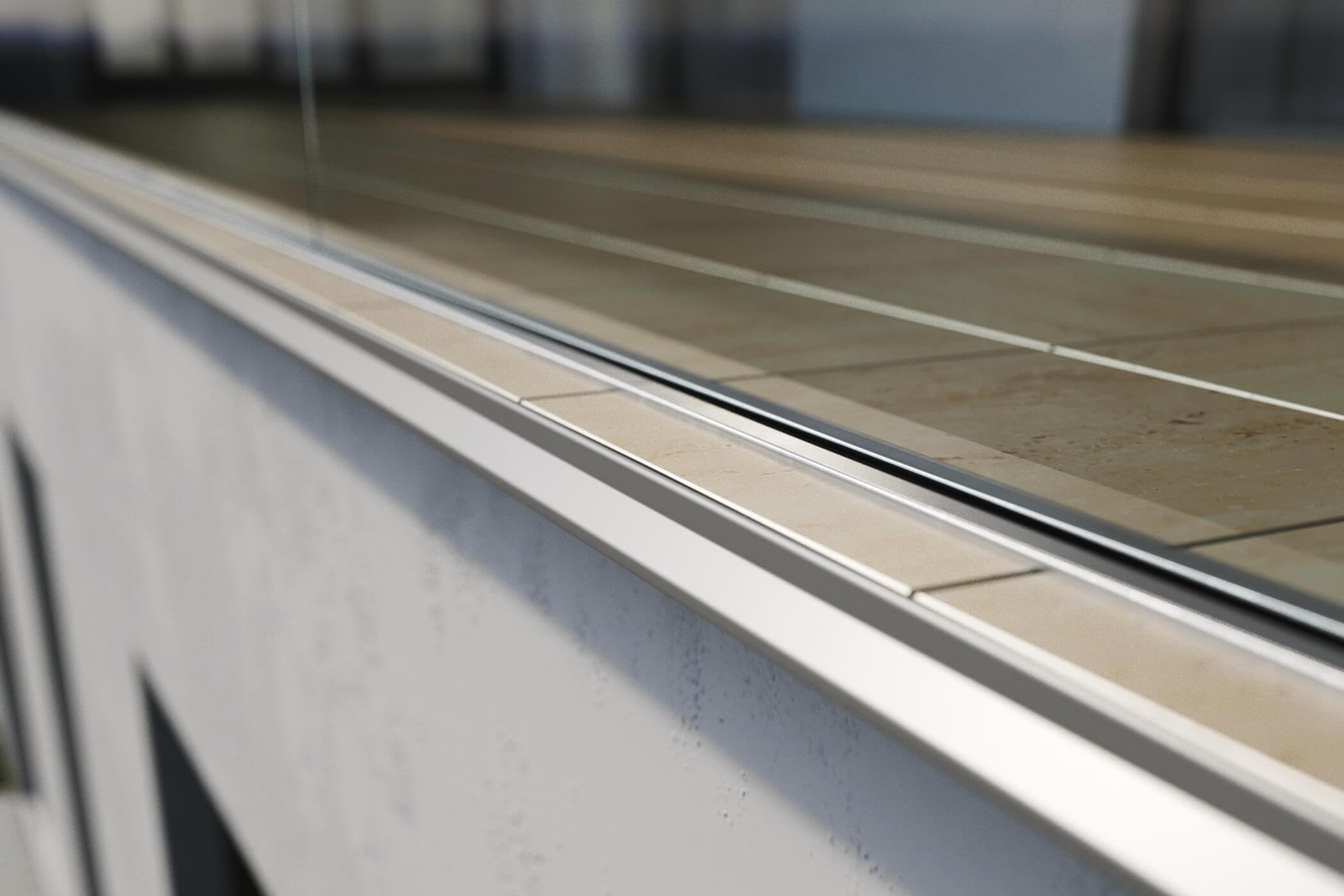 Renoplast® Perfil de Alero de Aluminio K30 200cm Marrón | Acabado de Terrazas y Balcones | Suelos de Baldosas sobre Mortero Adhesivo | Sistemas de Drenaje de Agua | Perfil Angular | Anticorrosión
