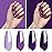 Vishine Purple Gel Nail Polish Kit - 4 Color Set with Grape Purple Glitter, UV LED Nail Lamp, 8ml Gel Polish for DIY Salon Manicure at Home - C017