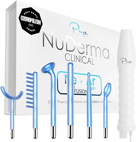NuDerma Clinical Therapy Wand - Portable Handheld High Frequency