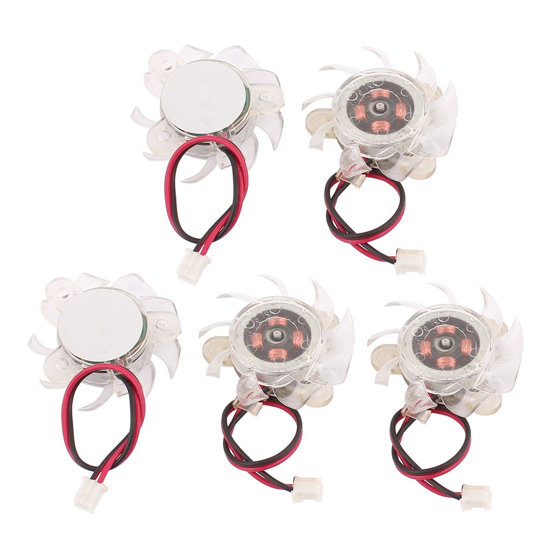 ZHuidjo 5 Pcs DCsuitablevoltageV 0.1A 37mm Diameter Brushless Mini Cooling Fan for Computer (SN: c4d d9b 656 d52 e2f)