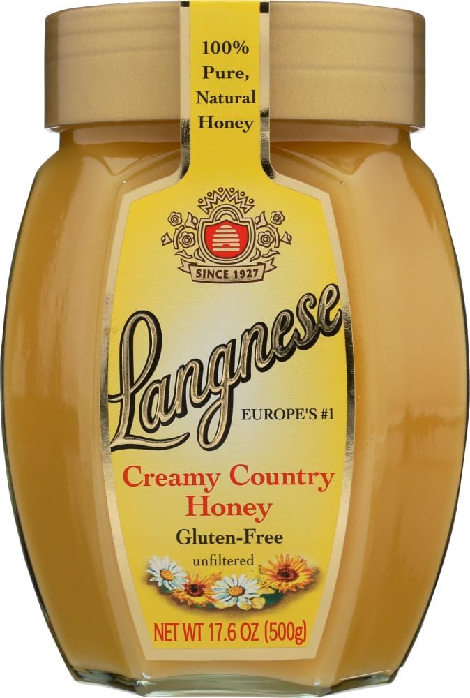 Country Creamy Honey, 17.6oz Glass Jars (Pack of 10)