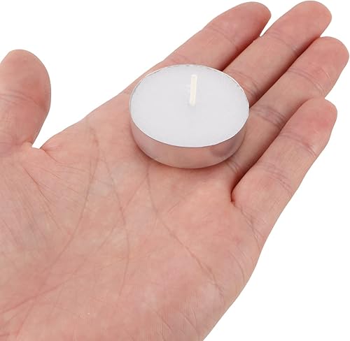 Miniatura 6 de Paquete de 10 velas de té sin perfume sin goteo de larga duración velas de parafina velas pequeñas para kit de sellos de cera Shabbat decoración del