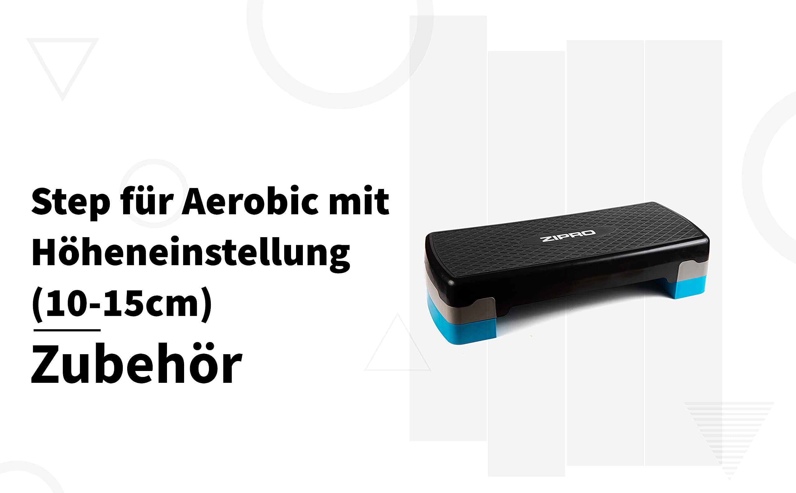 Zipro Stepper Sprzęt fitness Rower treningowy z regulacją wysokości w 3 stopniach, Czarny