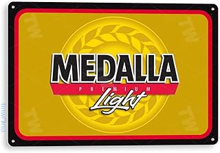 Tinworld Tin Sign: Medalla Light Beer Sign Bar Sign Retro Brewery Sign Cottage Cave C707