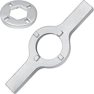 Beaquicy TB123A Washer Spanner Wrench Fit for GE Whirlpool Washer, 1-11/16 Inch Washer Tub Nut Wrench Replaces TB123A TB123B ERTB123A AP6832671 AP4503397 - TB123A whirlpool spanner wrench Upgrade