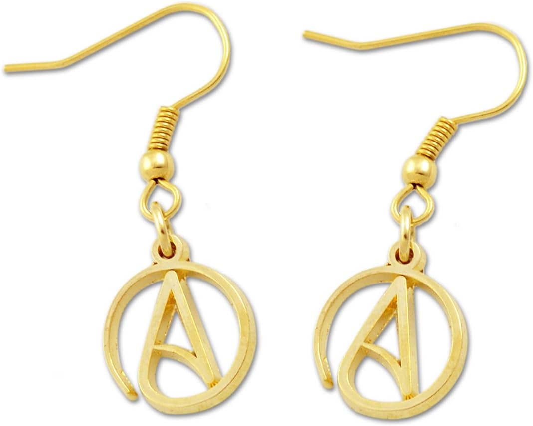 Circle A for Atheist Earrings - [1/2" Diameter]