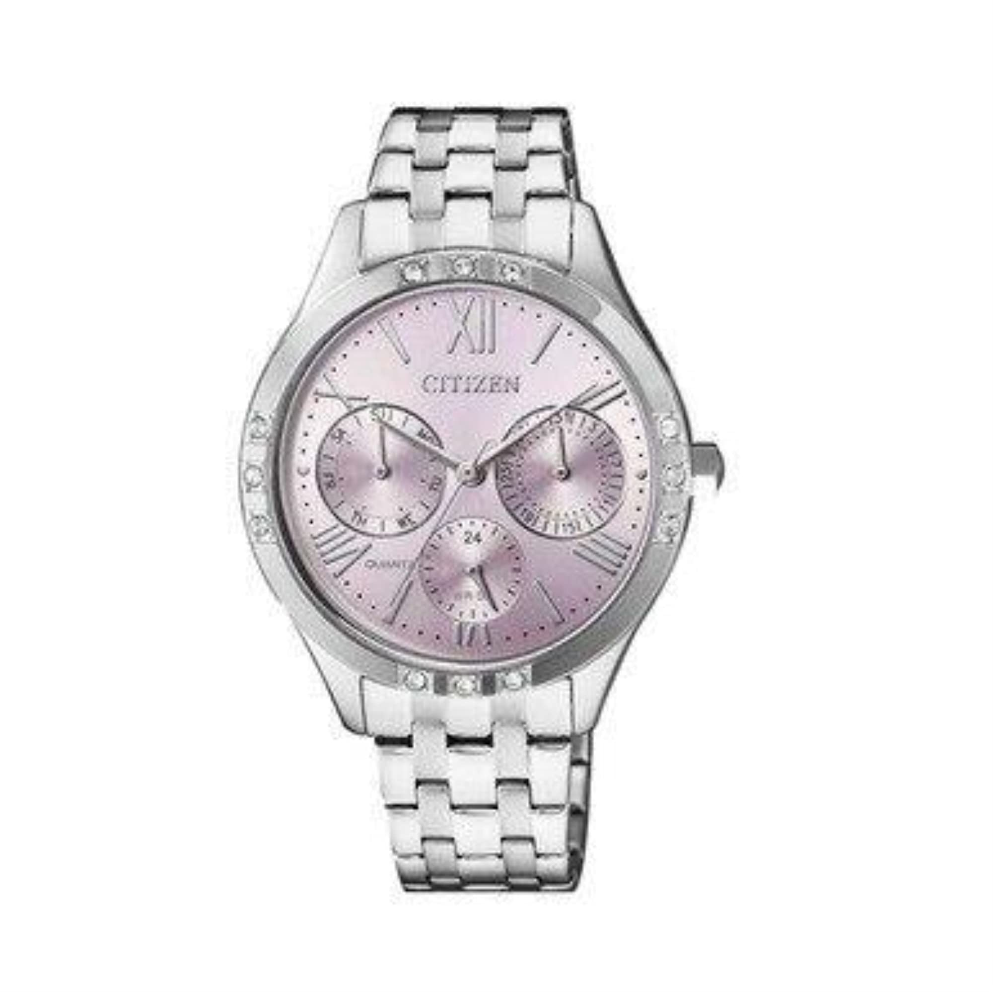 citizen Stainless Steel Analog Brown Dial Women Watch-Ed8170-56X, Silver Band (B076BPLWXT) Amazon Price History, Amazon Price Tracker