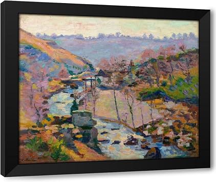 ArtDirect Le Ravin de la Folie, Crozant 1909 Custom Framed Art Print Giclee Print or Canvas Options with Various Sizes and Customization by Armand Guillaumin