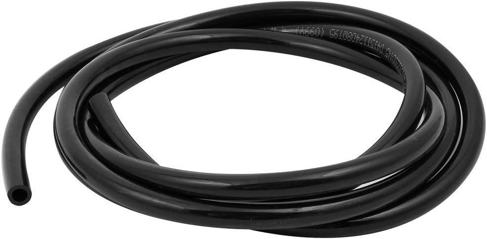 uxcell® 10mm x 6.5mm Fleaxible Pneumatic PU Hose Pipe Tube 1.8 meter Length Black