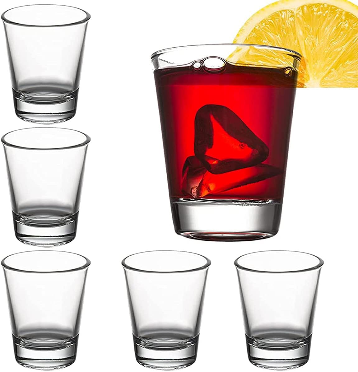 Yera Shot Glass Set, 60ml, Set of 6, Clear