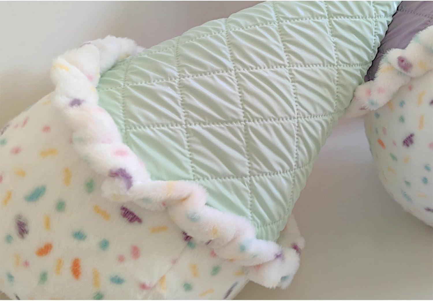 Ice Cream Plush Pillow, Ice Cream Stuffed Plush, Food Plush Pillow, Home Decoration Gift for Kids Adults (Lake Blue)