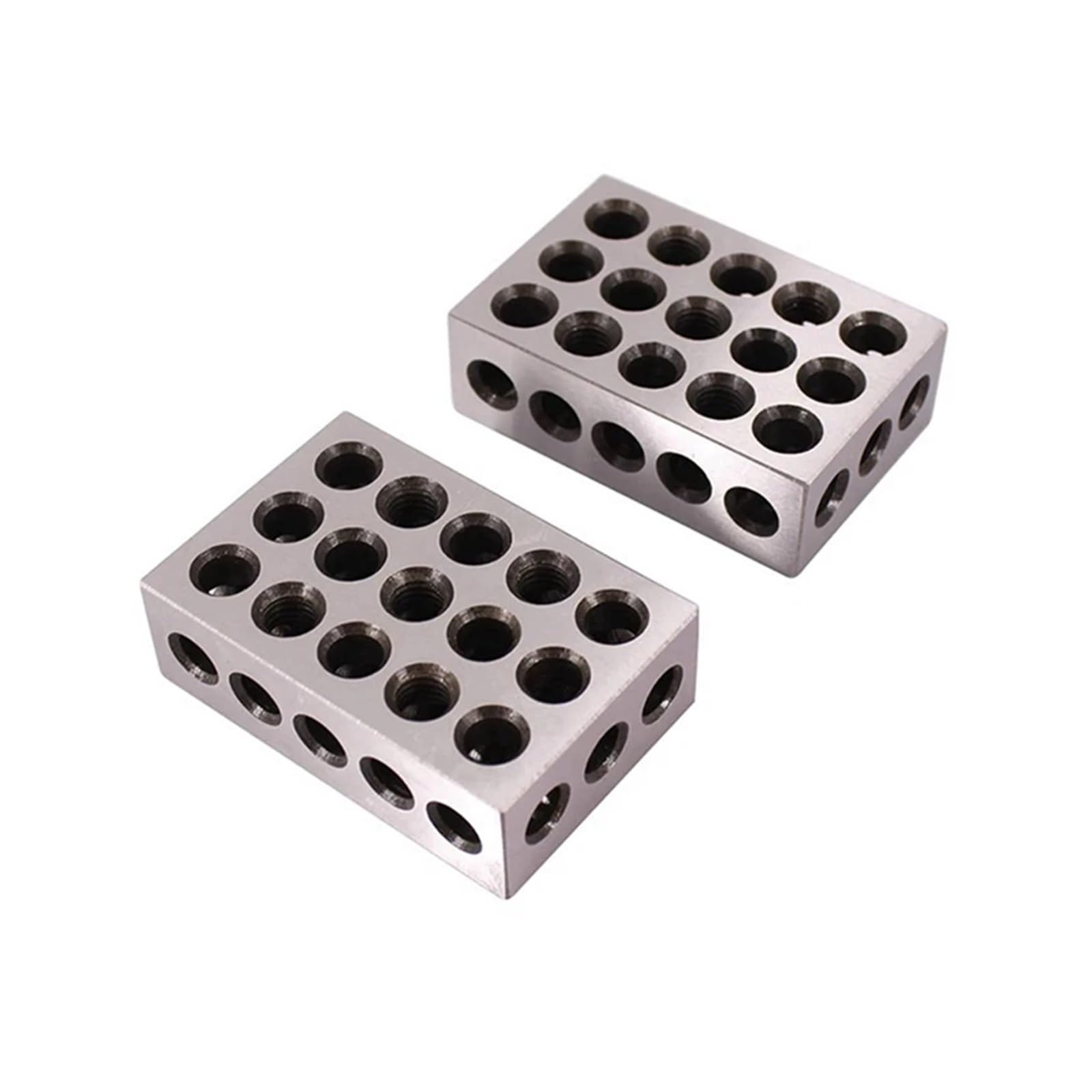 Endmaß, Fräsmaschine Parallel Pad Set Stahl 25-50-75 mm 23 Loch Gauge Block Werkzeug