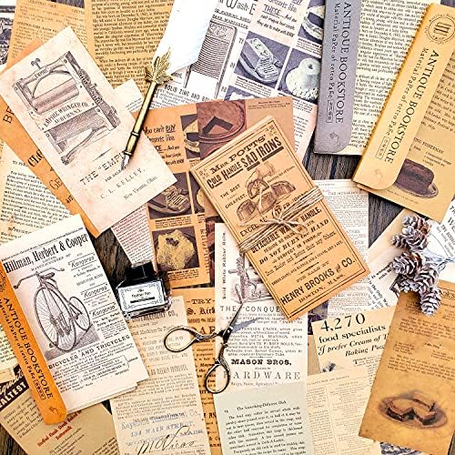 3 Packs Vintage Pattern Paper Set Scrapbook Paper Decorative Paper Retro Paper Kraft Paper Background Paper with Print Single-Sided for Card Making Paper Craft Die Cutting Collage Art and Craft (Muse)