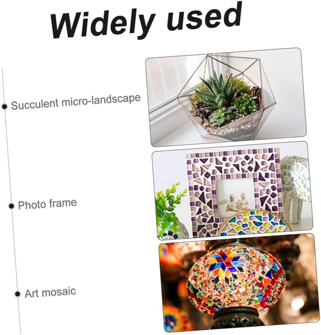 Ceramic Mosaic Tiles Bag Irregular DIY Handmade Mosaic Stones for Garden Arts and Crafts Safe Edges and Vibrant Colors for Creative Home Decor Projects