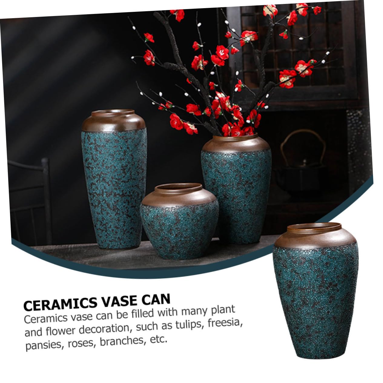 ABOOFAN Vaso in Ceramica Per Fiori Vaso Da Tavolo Per Casa Contenitore Decorativo Per Piante Design Semplice e Pratico