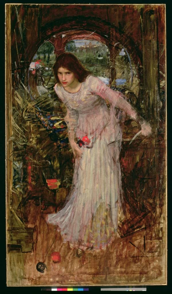 Tableau le fauteuil de John William Waterhouse impression sur toile 60x90cm - 5