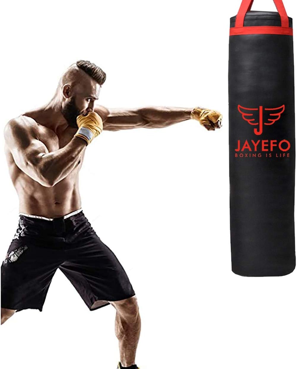JAYEFO Punching Bag (RED, 4 FT) : Sports & Outdoors