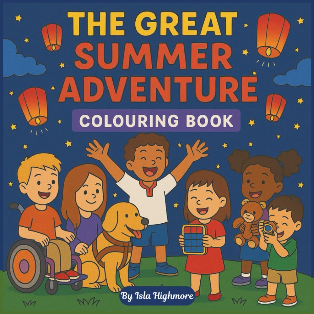 The Great Summer Adventure: An Inclusive Coloring Journey with 45 Magical Scenes of Friendship, Fun, and Adventure