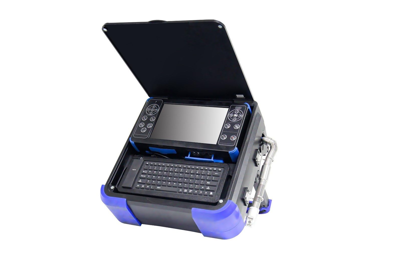 PRO-WFH1 Pipe Inspection CAMEARA 28MM Pan Tilt Blue Waterproof IP68 1Bar 30m Blue Glass Fiber Core 10.1inch 1280*800 505*419*180mm 7.4KG Ethernet Camera-image-24