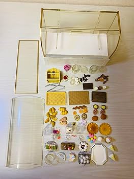 ミニチュアスイーツ ✽ パン＆焼き菓子セットショーケース付】 ミニチュアスイーツ ✽ パン＆焼き菓子セットショーケース付