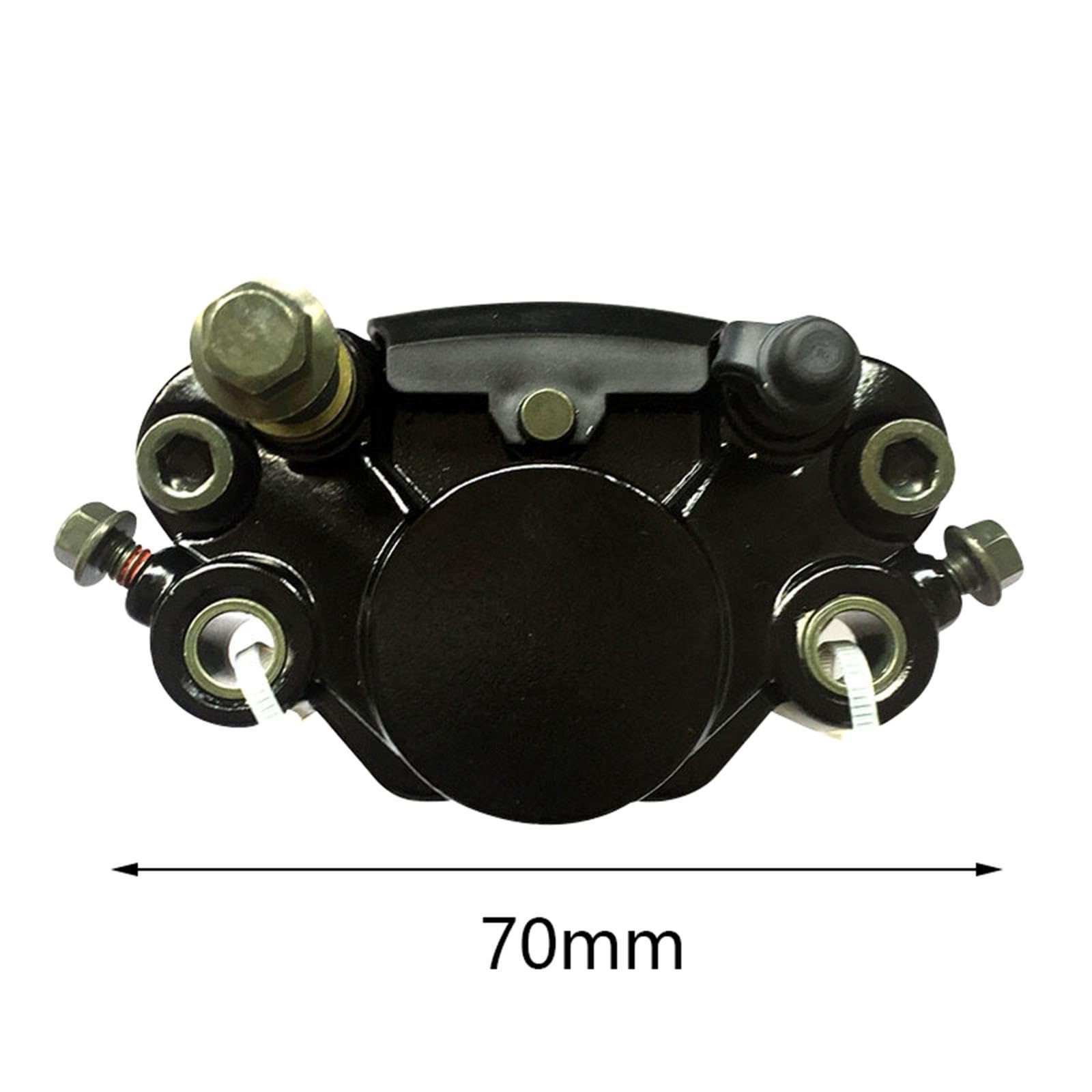 Duraderas Pinza de Freno Trasero Delantero hidráulico for Motocicleta, Duradera Negra, reemplaza el Pastillas del Cilindro Maestro