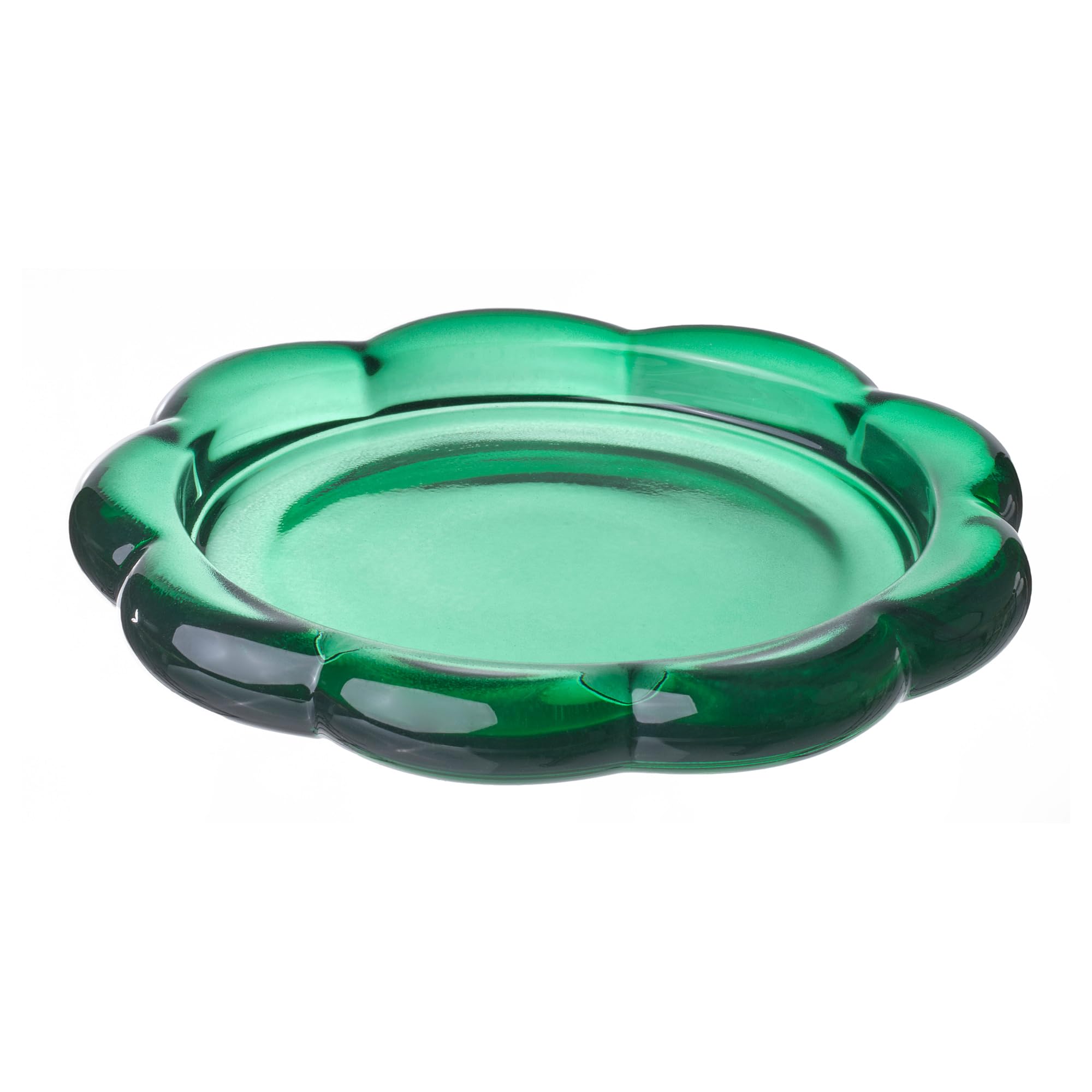 BLADFÅGEL bougeoir vert 11 cm pour décoration de table salon et bougie flambeau