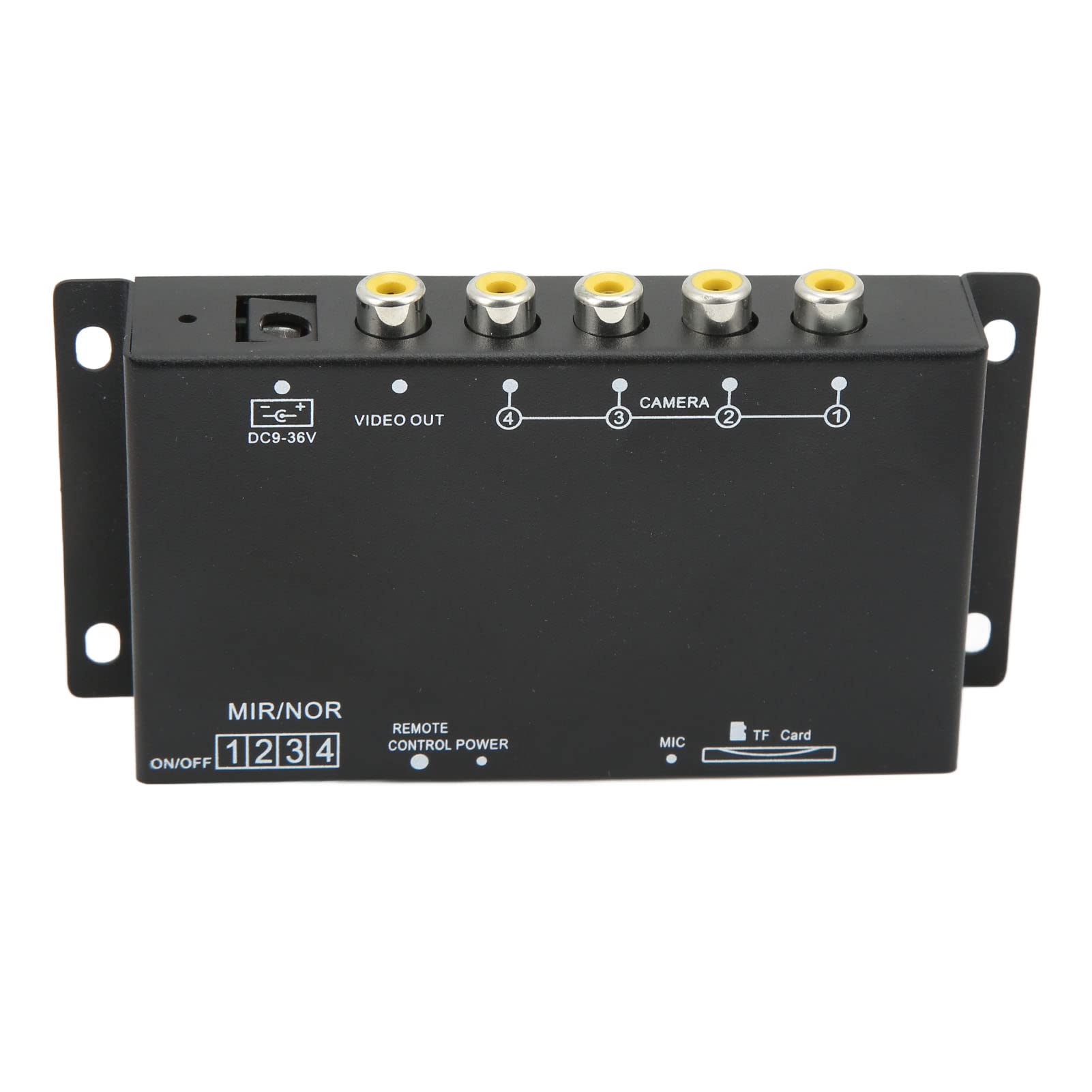 DVR Mobile per Auto a 4 Canali, DC 12V/24V 720P HD Kit Videoregistratore MDVR per Veicoli Mobili per Auto con Telecomando, Videoregistratore Digitale per Veicoli per Autobus