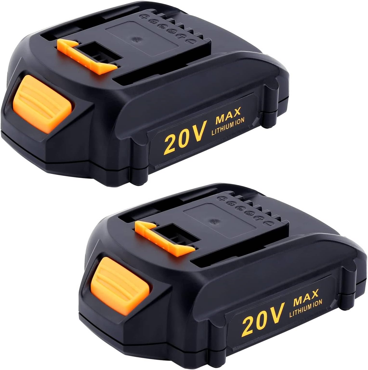 Lasica - 2 x WA3525 WA3575 4.0Ah 20V Lithium Battery Compatible with WG324 WG545.6 WG644 WG261 WG625 WG184 WG584 WG322 WG779 Cordless Tools