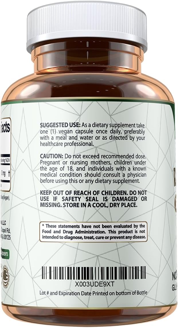 Vegan Labs R-Lipoic Acid 300MG, 120 Vegan Capsules- Supports Cellular Energy and Antioxidant Protection- Gluten Free, Non-GMO, Stabilized R-ALA Supplement- 4 Month Supply - Image 4