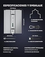 Vista 7 de VIPARSPECTRA XS1500 Pro - Luces LED de cultivo para semillas, vegetales, floración, lente de nueva generación, cadena de margaritas, espectro