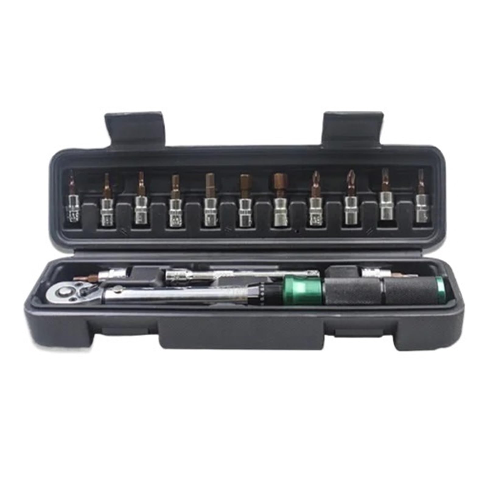 Zestaw Kluczy Dynamometrycznych 15 Sztuk 1/4" 2-24Nm Klucz Dynamometryczny Do Roweru Zestaw Kluczy Imbusowych Zestaw Kluczy Nasadowych Zestaw Narzędzi Rowerowych Zestaw Naprawczy Do Roweru