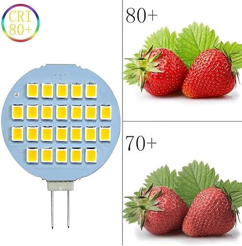 Miniatura 9 de GRV G4 24-2835 SMD - Lámpara LED súper brillante blanca cálida para caravana gabinete de caravana luz de cúpula ACDC12V-24V paquete de 10 30