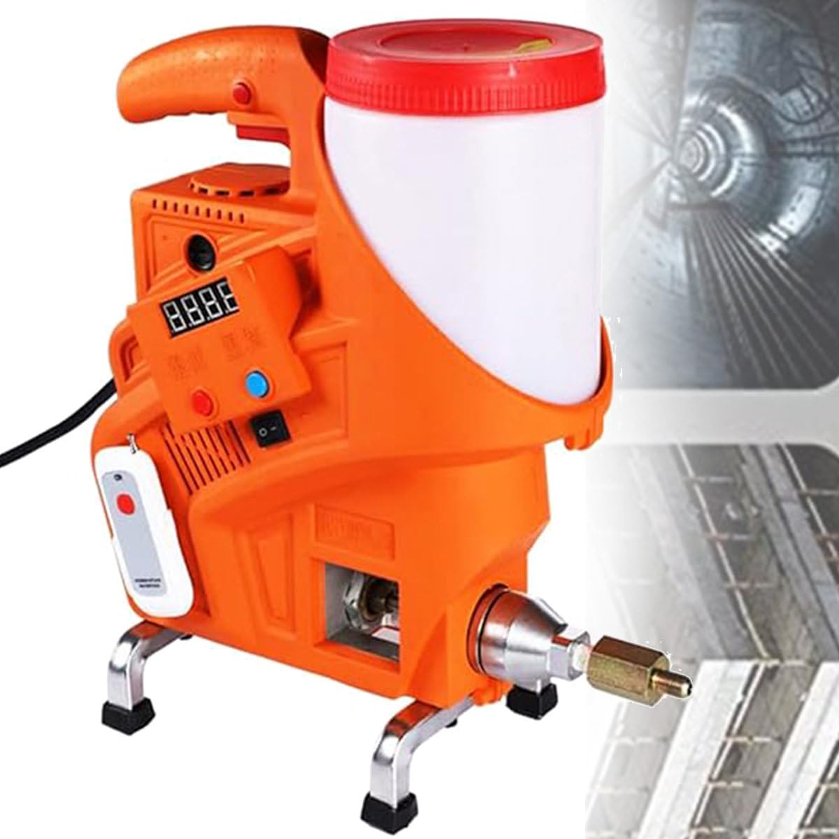Máquina eléctrica de lechada de mortero para calafateo de cemento, herramienta portátil para sellar ladrillos, paredes, suelos, reparación y decoración del hogar, ideal para reparar y fugas