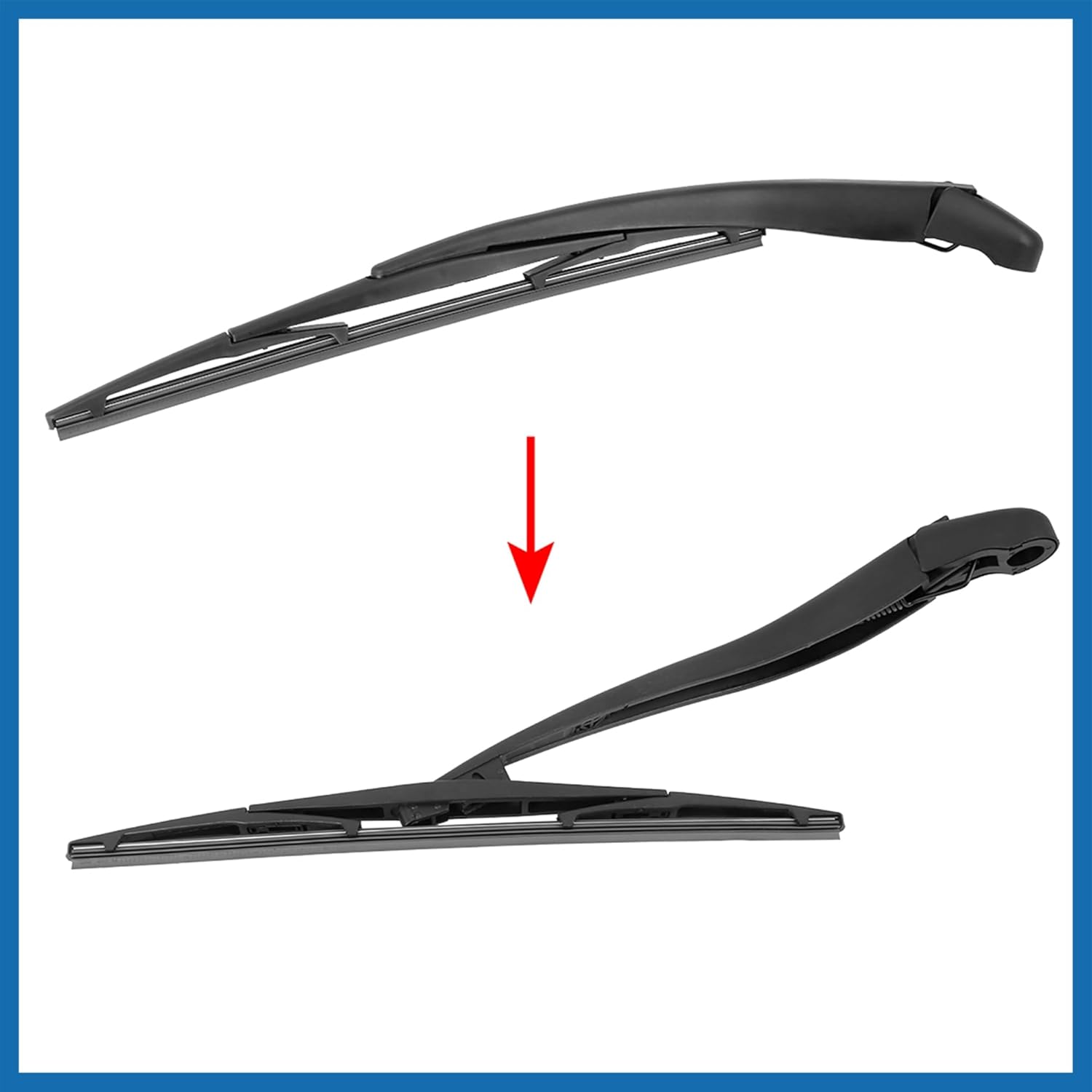 Rear Windshield Wiper Blade Arm Set 355mm 14 Inch Fit for Honda Jazz 2014 2015 2016 2017 2018 2019 Item Replacement