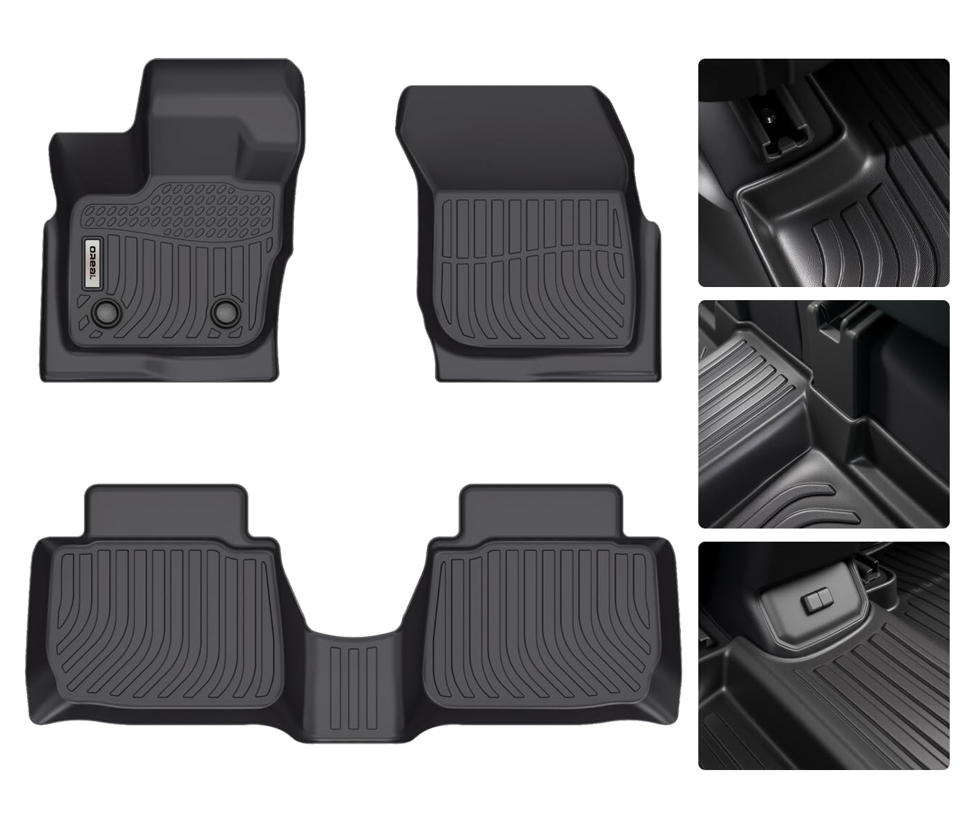 orealtrend Car Floor Mats Compatible with Ford Fusion Lincoln MKZ 2017-2020 Floor Liners Heavy Duty All Weather Guard