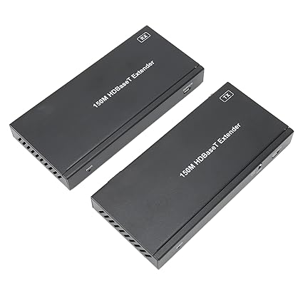 EXCLUZO Digital HD Multimedia Interface Extender, 18Gbps 100?240V HDC?EHB150SK Multifunction HD Multimedia Interface Extender KVM for Computers EU Plug