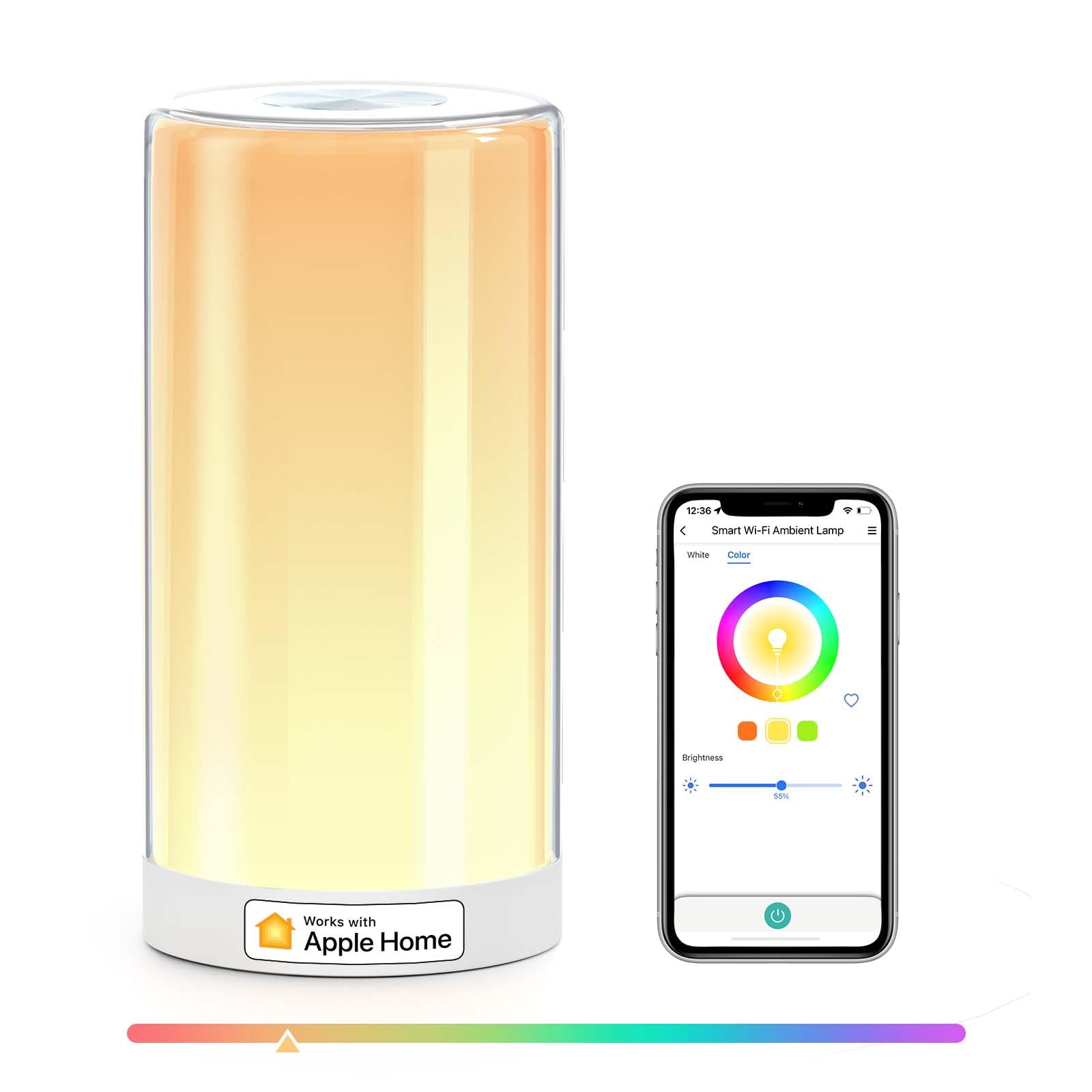 meross WiFi Lamp, Smart Lamp Bedside, Support Apple HomeKit Alexa Google Assi...