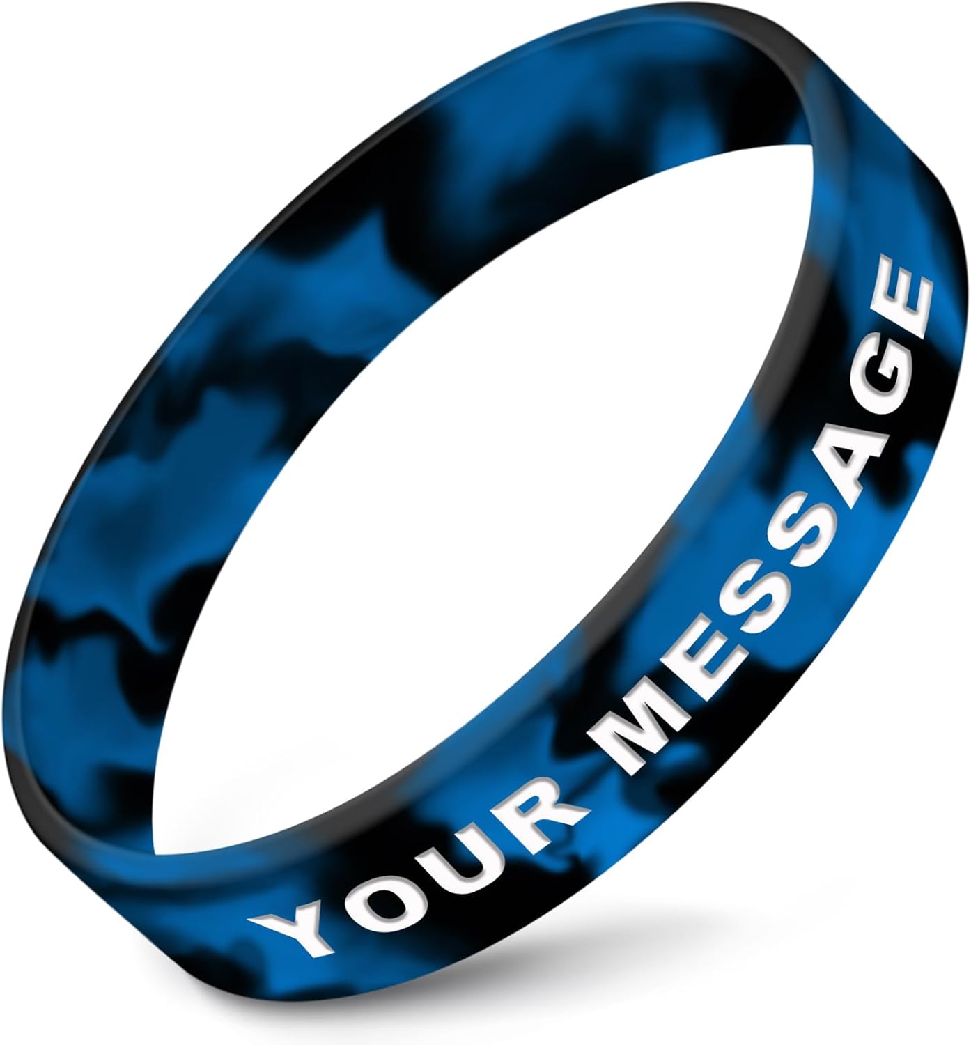 50Pcs Custom Rubber Bracelets Personalized Silicone Wristbands Customized Bulk for Events, Support, Wedding, Awareness, Motivation Customizable