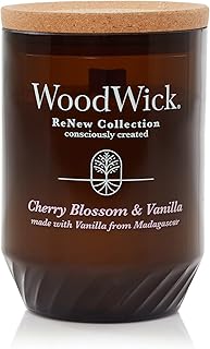 WoodWickÂ® Renew Large Candle, Cherry Blossom & Vanilla, 13 oz.