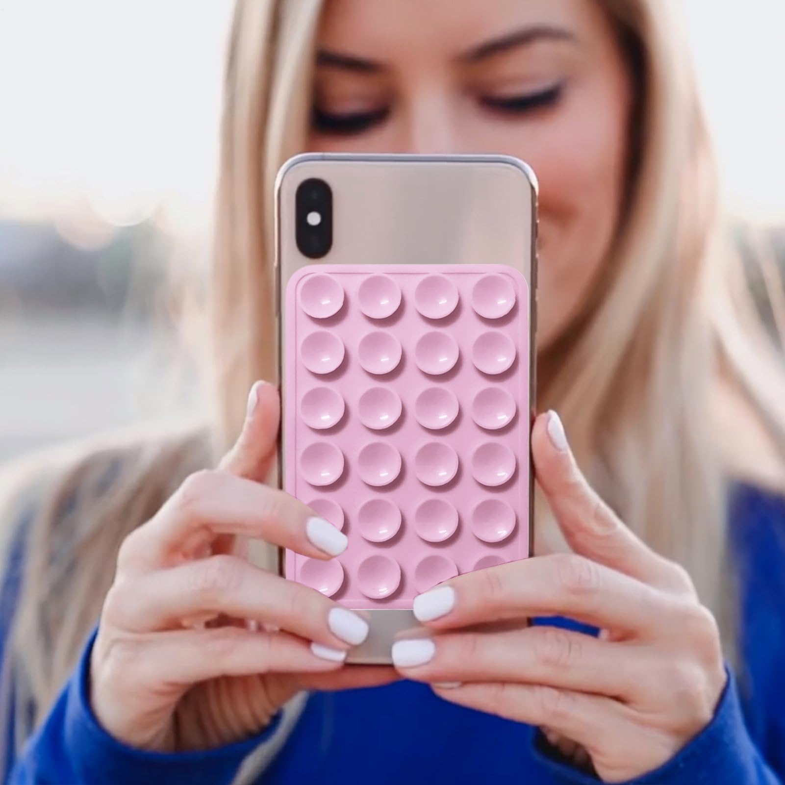 Grip Adesivo Per Telefono Supporto a in silicone universale, lavabile, | Supporto Adesivo in Silicone per Cellulare Anello Da Per Cucina