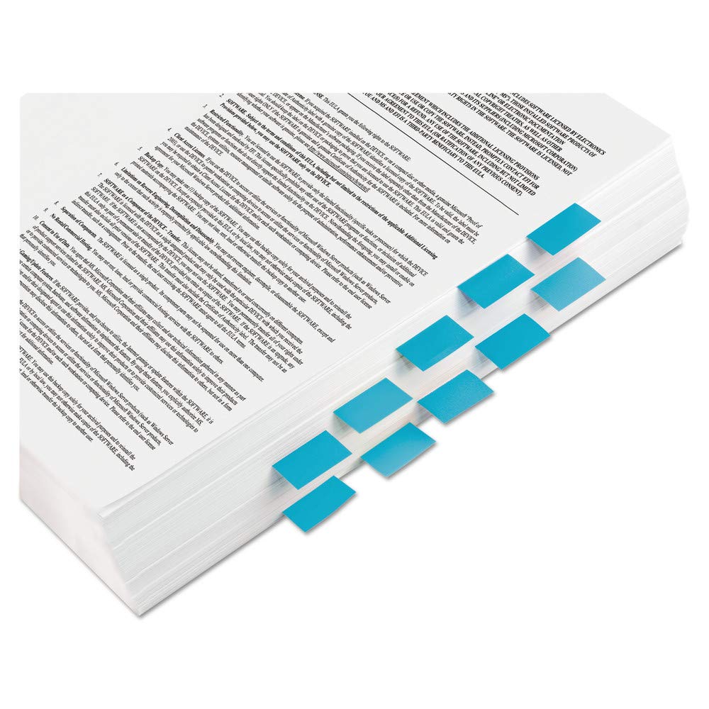 Post-it Flaggen Standard Seitenflaggen im Spender, hellblau, 100 Flaggen / Spender