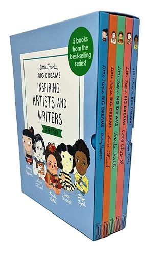 Little People, Big Dreams Inspirierende Künstler und Schriftsteller Geschenkset mit 5 Büchern (Maya Angelou, Anne Frank, Frida Kahlo, Coco Chanel, Audrey Hepburn)